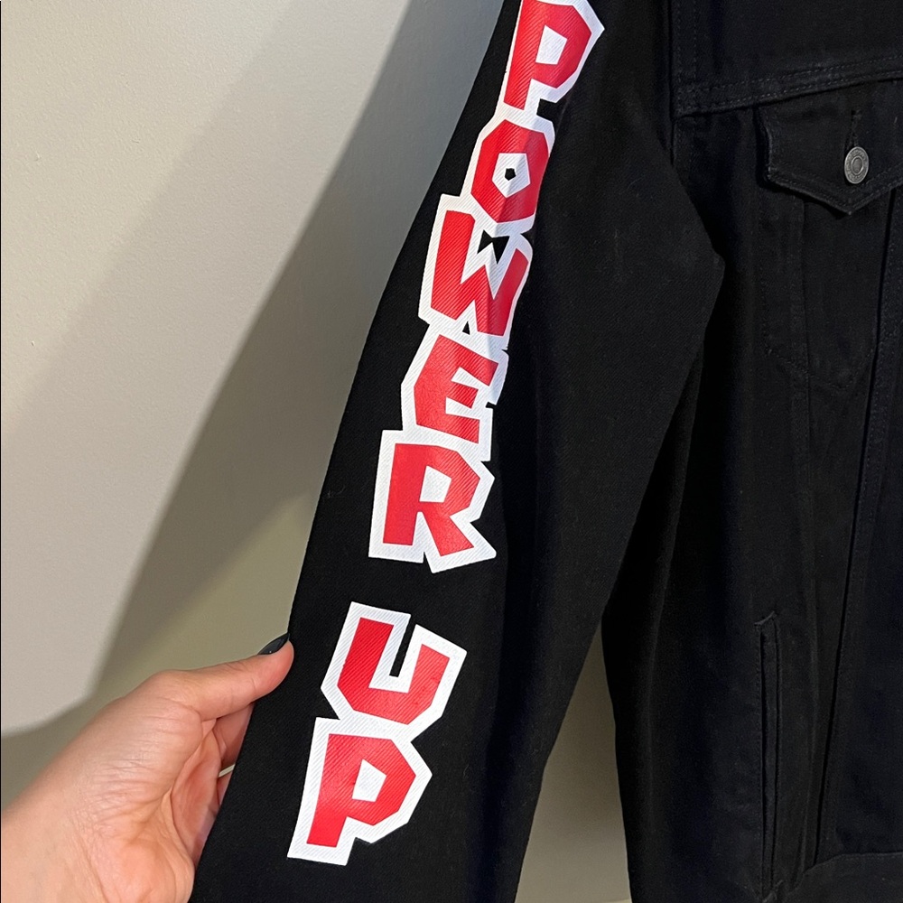 Levi's Black Denim Jacket Super Mario - Picture 2 of 4